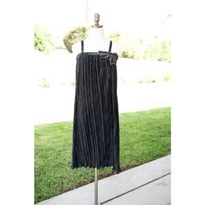 Vintage 1960's Sequenced Black Flapper Girl Dress Halloween Costume